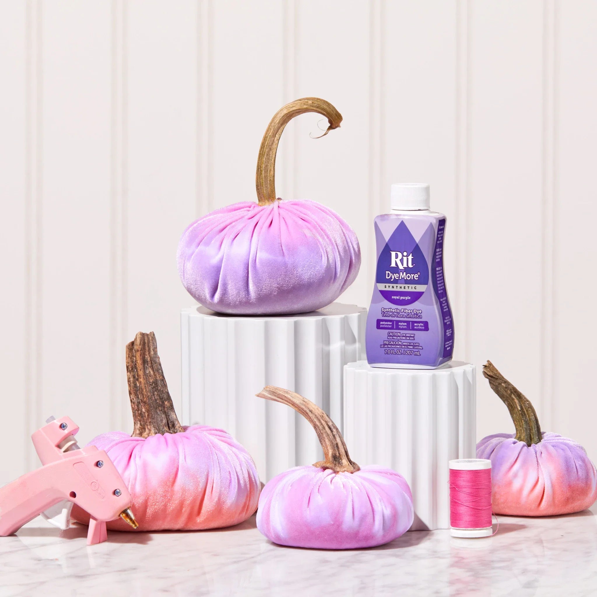 Tie-Dye Velvet Pumpkins