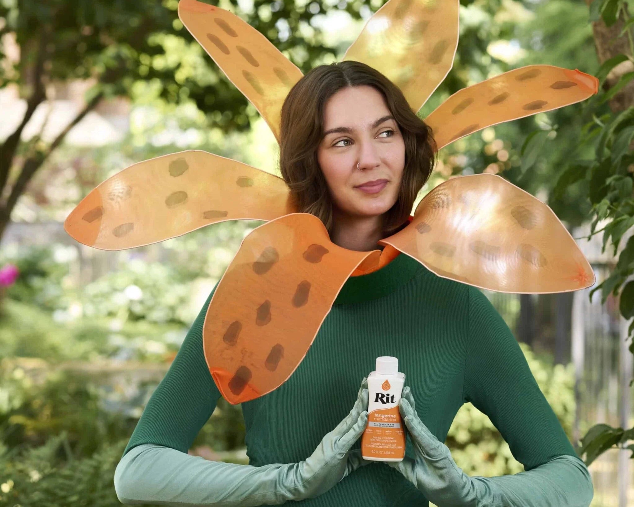 DIY Tiger Lily Flower Costume