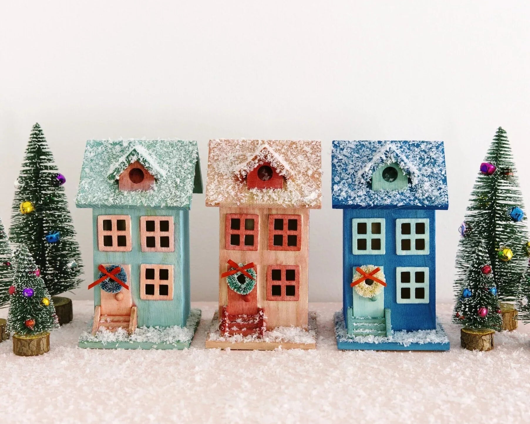 Dyed Christmas Village