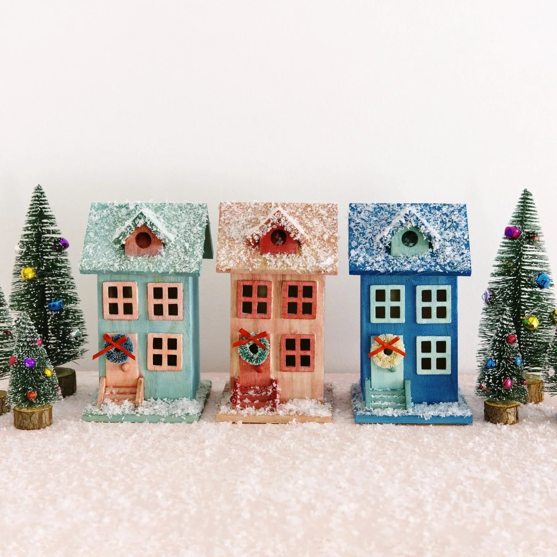 Dyed Christmas Village