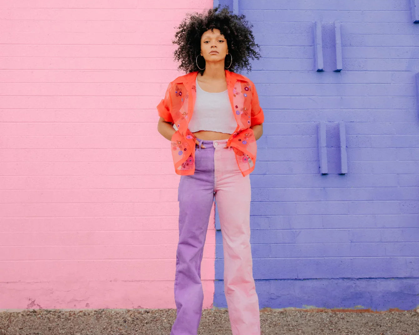 Colorblock Jeans