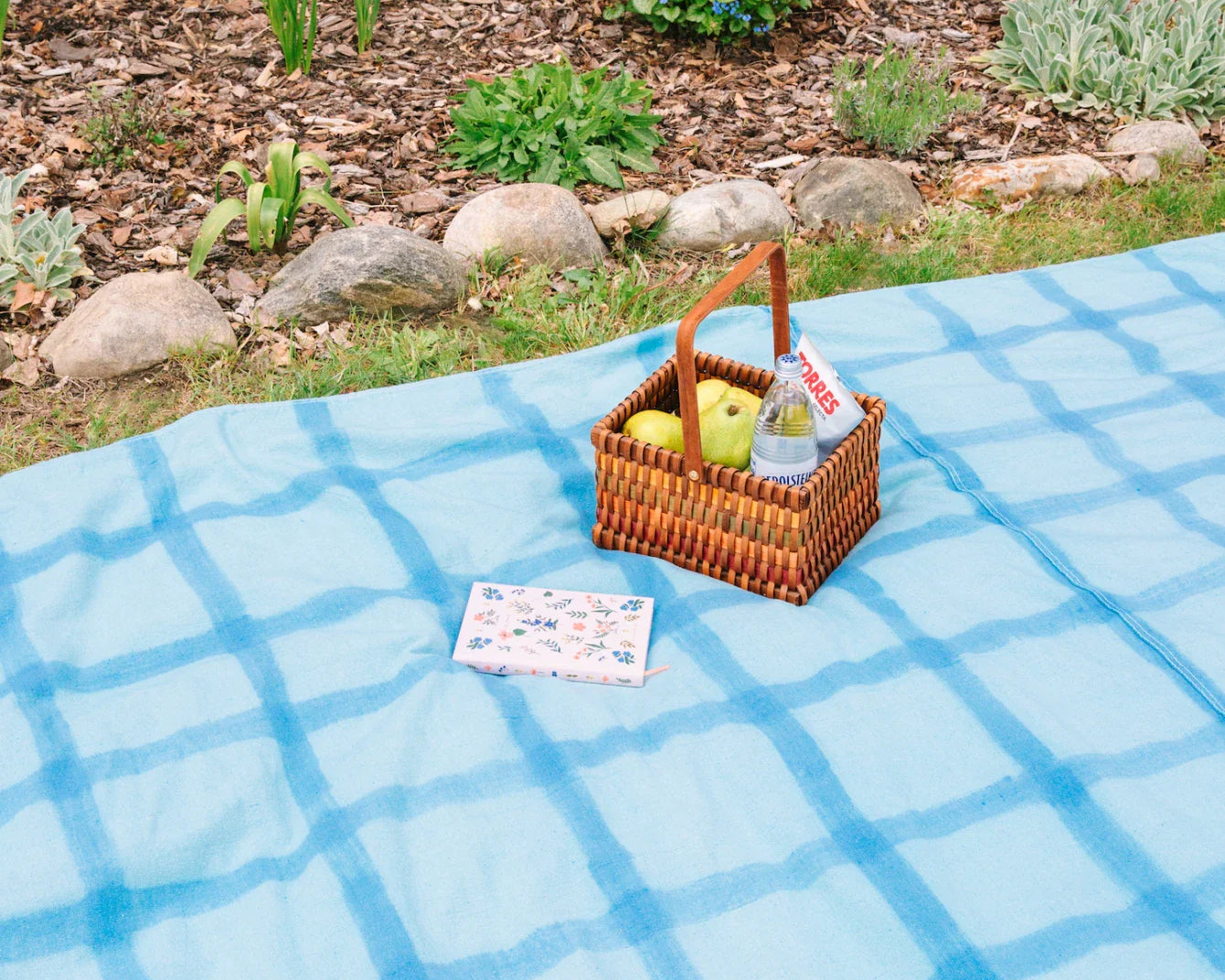 Painted Plaid Picnic Blanket