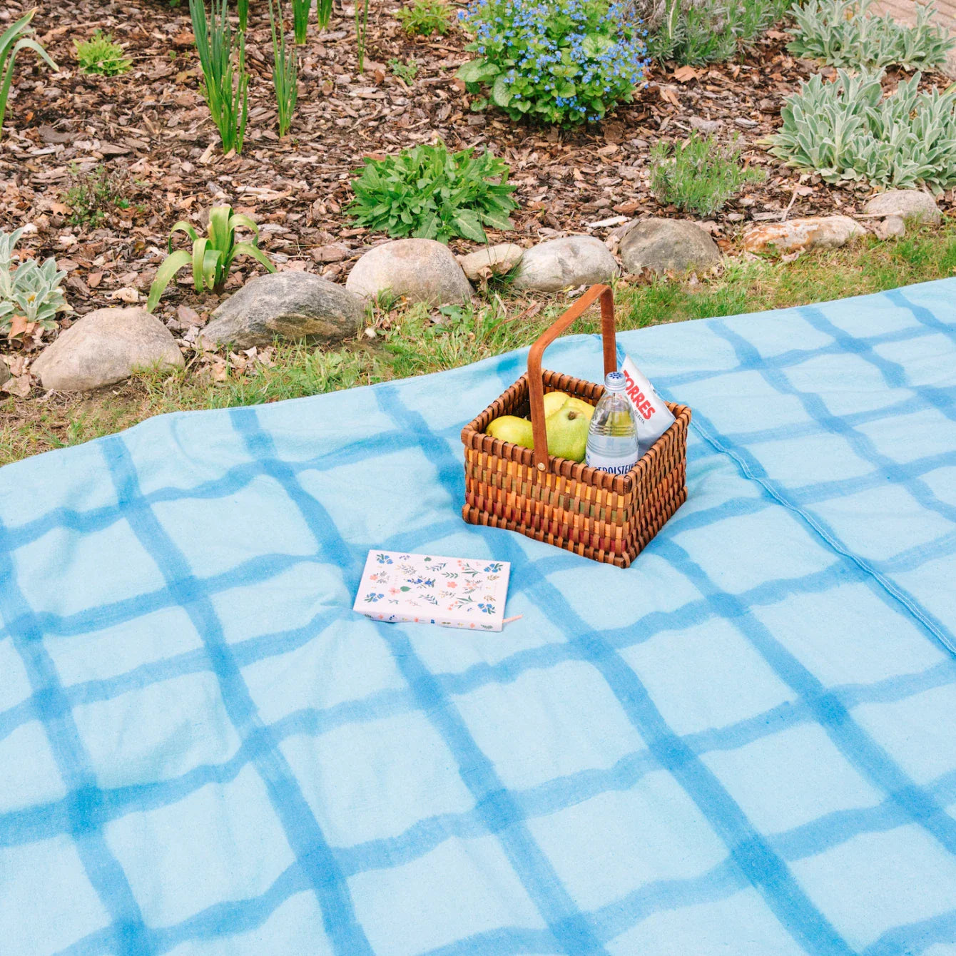 Painted Plaid Picnic Blanket