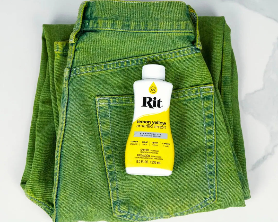 Green Overdyed Jeans