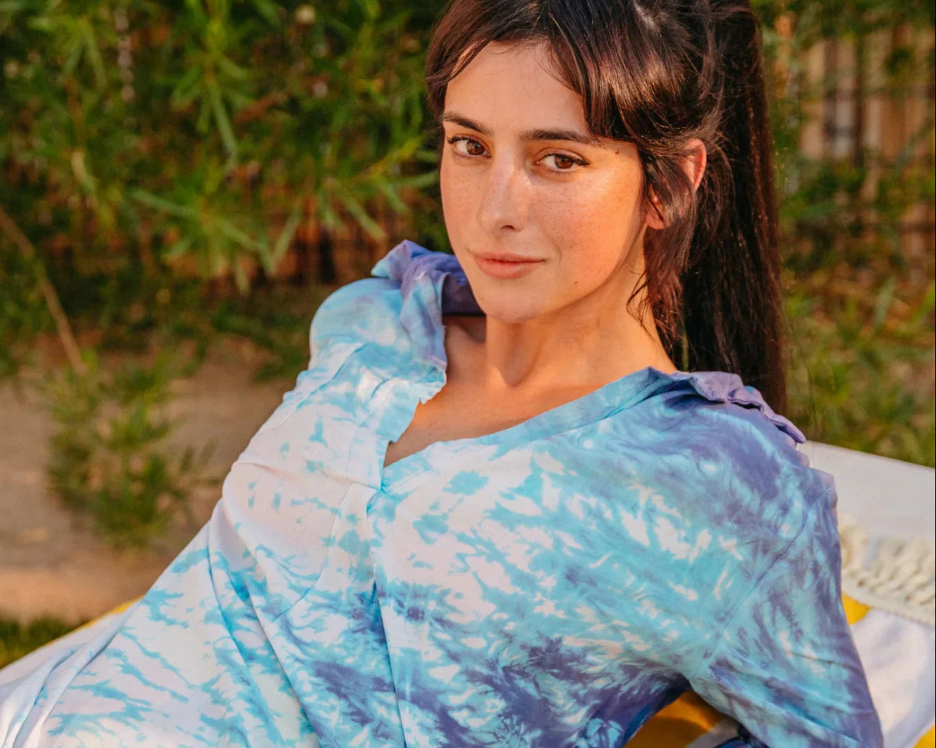 Shibori Swim Cover-Up
